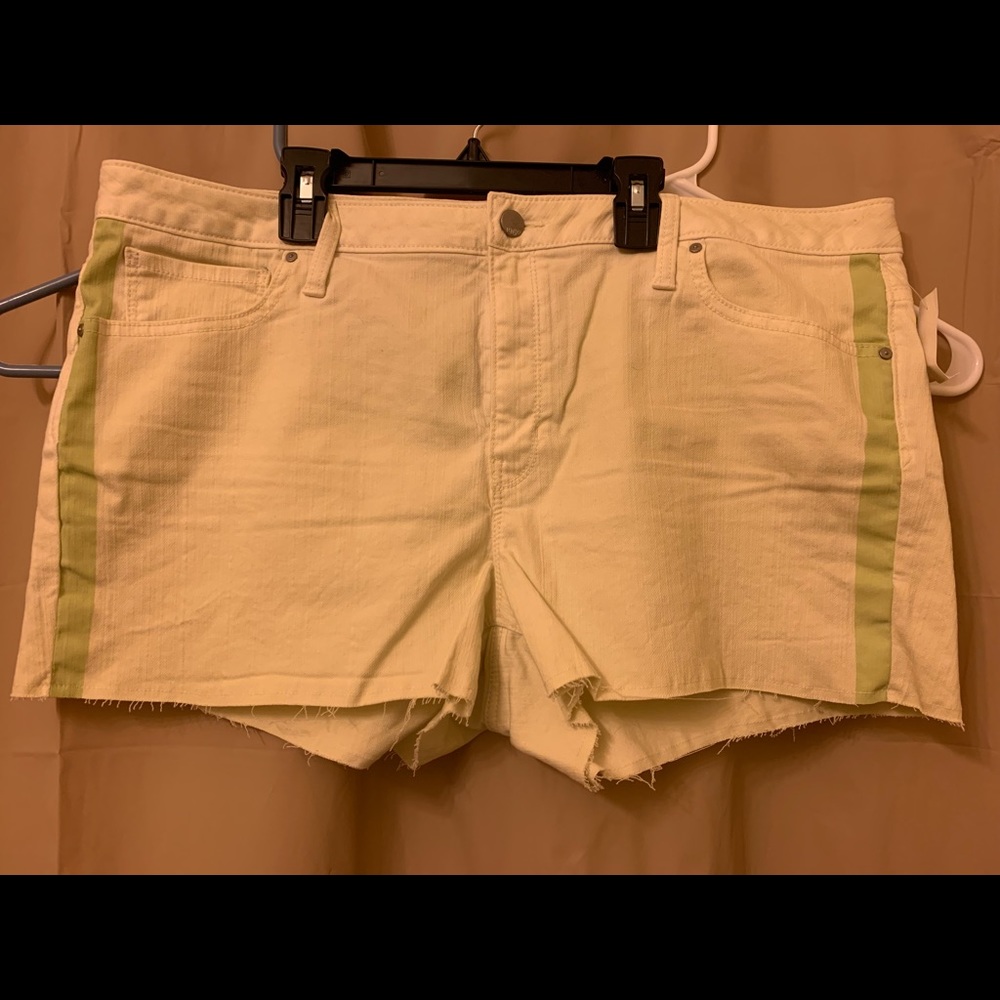 Light green with darker green stripes gap shorts